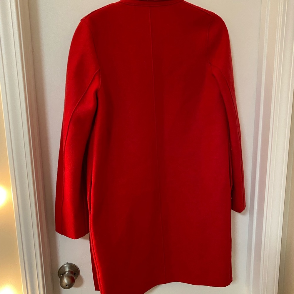Red wool coat - Picture 4 of 6
